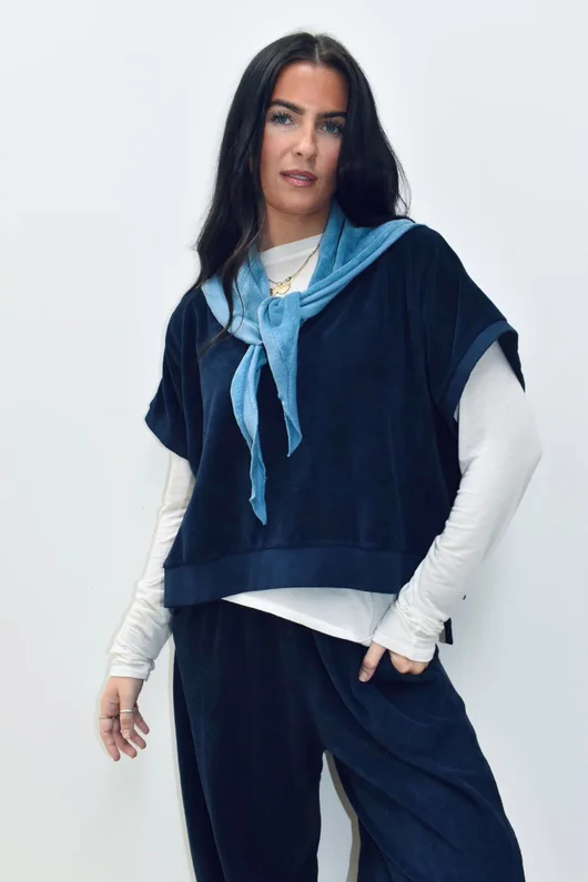 Terry B Neckerchief Denim